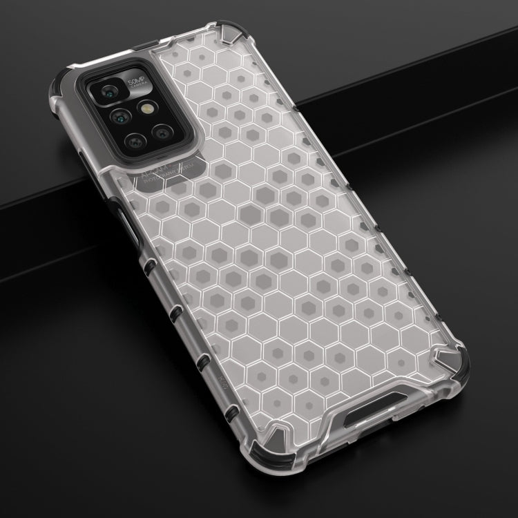 For Xiaomi Redmi 10 Shockproof Honeycomb PC + TPU Case with Neck Lanyard