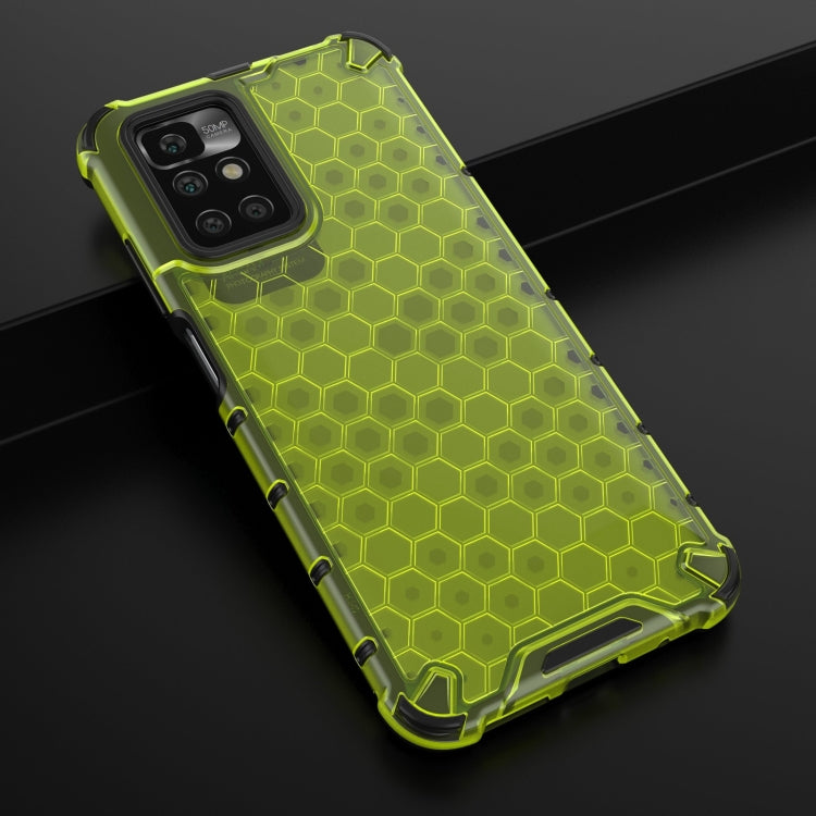 For Xiaomi Redmi 10 Shockproof Honeycomb PC + TPU Case with Neck Lanyard