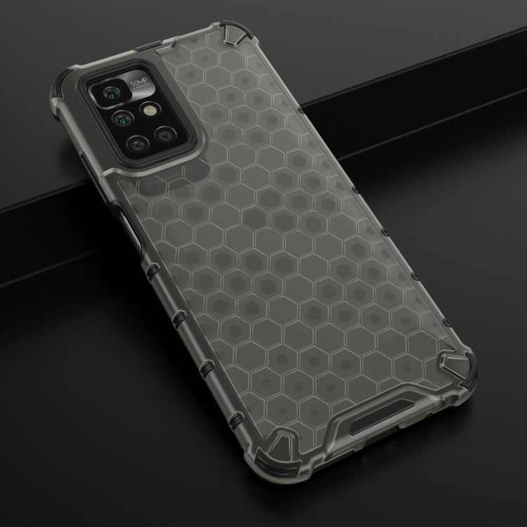 For Xiaomi Redmi 10 Shockproof Honeycomb PC + TPU Case with Neck Lanyard