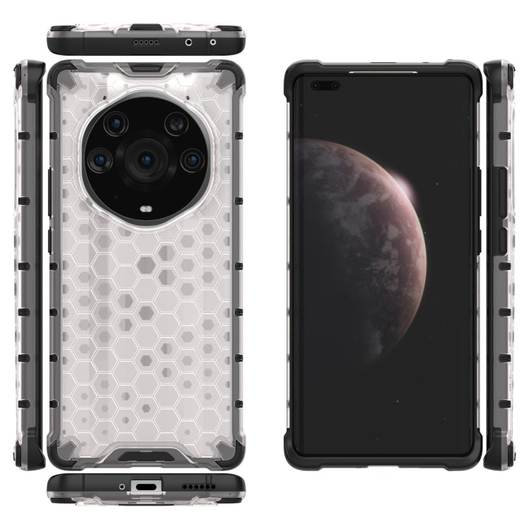 For Honor Magic3 Pro Plus Shockproof Honeycomb PC + TPU Case with Neck Lanyard