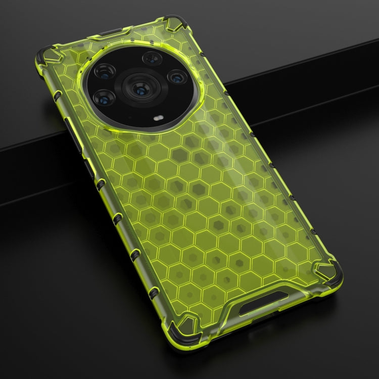 For Honor Magic3 Pro Plus Shockproof Honeycomb PC + TPU Case with Neck Lanyard