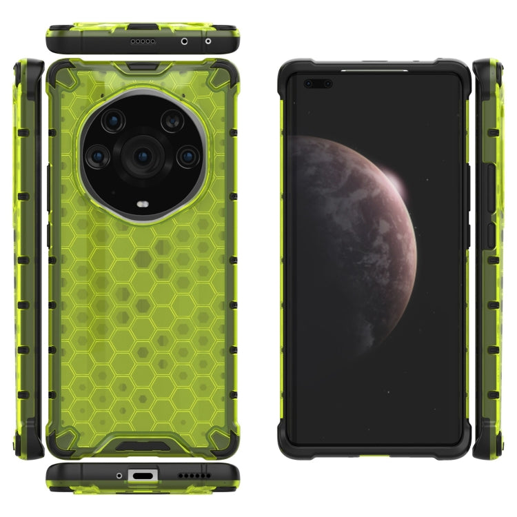 For Honor Magic3 Pro Plus Shockproof Honeycomb PC + TPU Case with Neck Lanyard