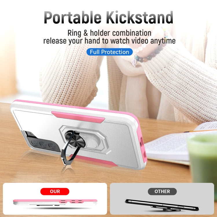 For Samsung Galay S21 5G Pioneer Armor Heavy Duty PC + TPU Shockproof Case with Holder