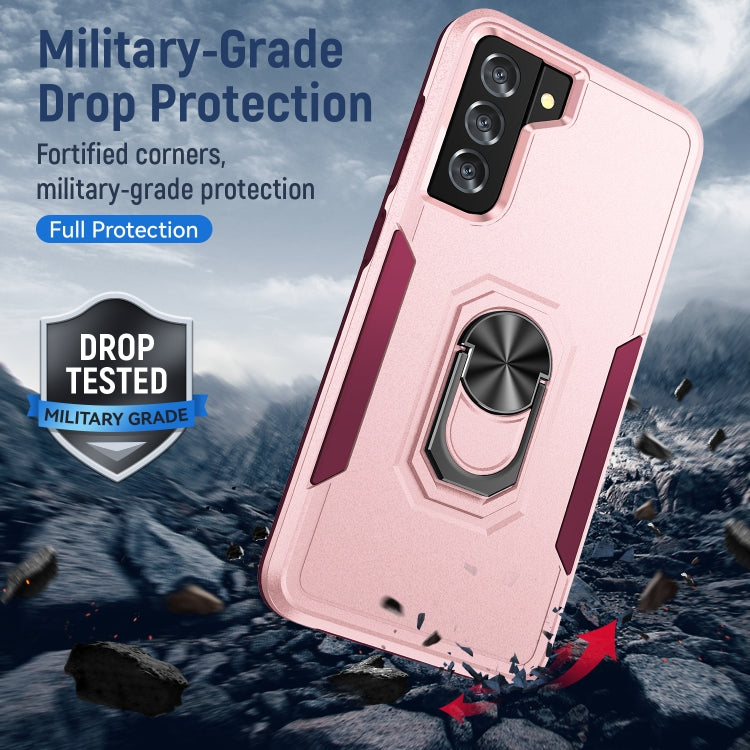 For Samsung Galay S21 5G Pioneer Armor Heavy Duty PC + TPU Shockproof Case with Holder