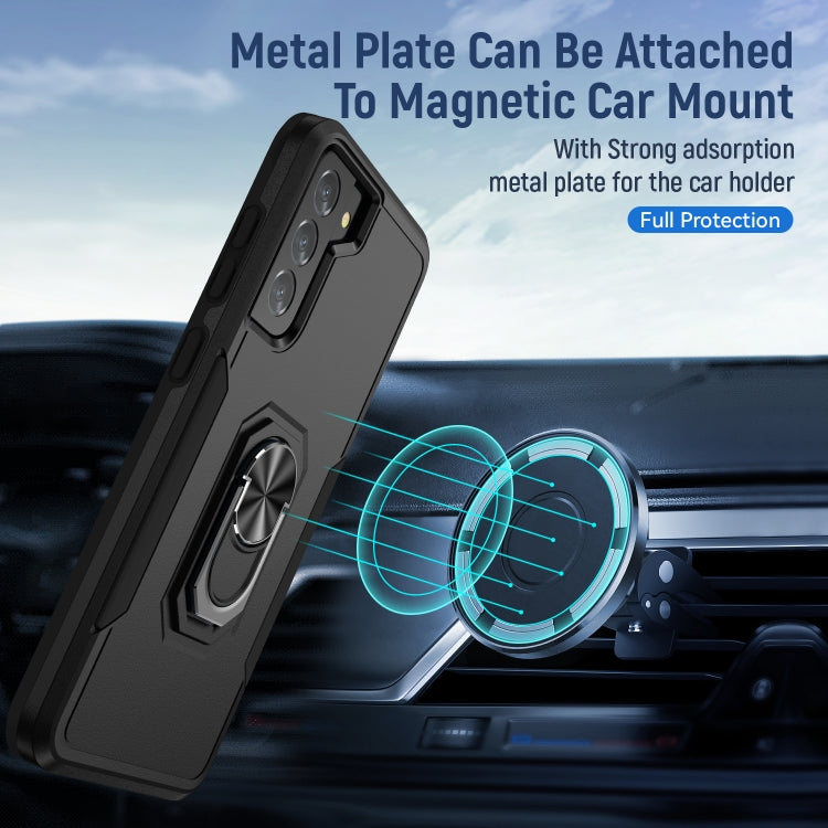 For Samsung Galay S21 5G Pioneer Armor Heavy Duty PC + TPU Shockproof Case with Holder