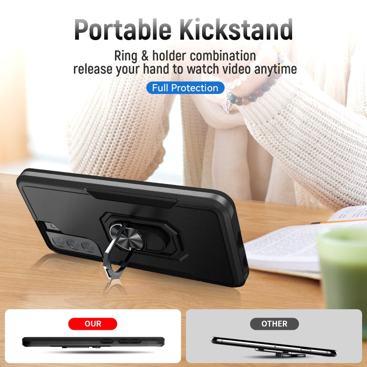 For Samsung Galay S21 5G Pioneer Armor Heavy Duty PC + TPU Shockproof Case with Holder