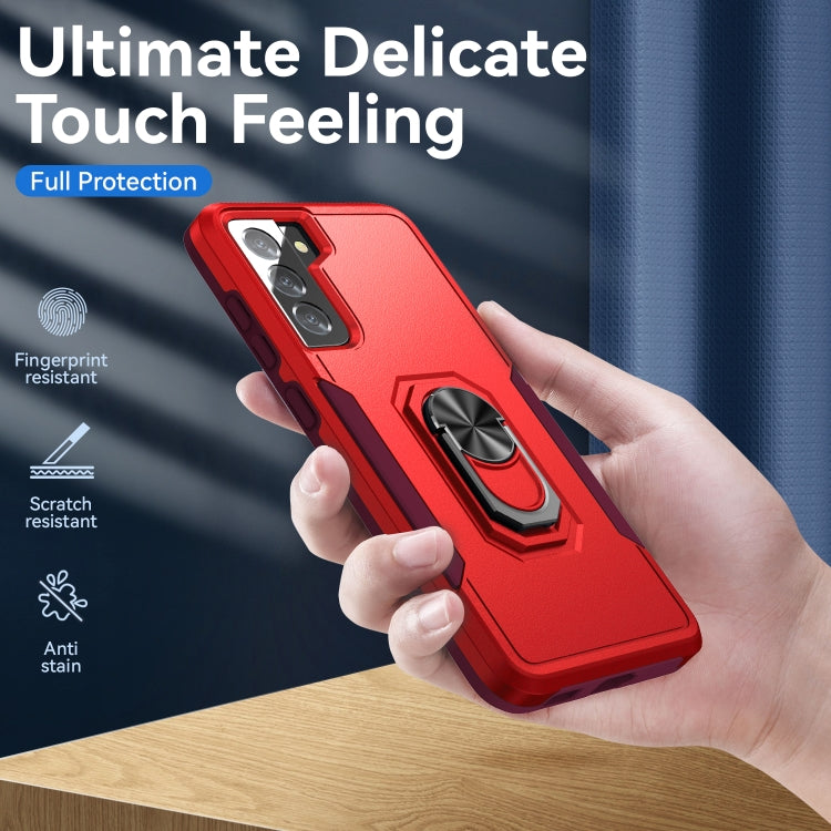 For Samsung Galay S21 5G Pioneer Armor Heavy Duty PC + TPU Shockproof Case with Holder