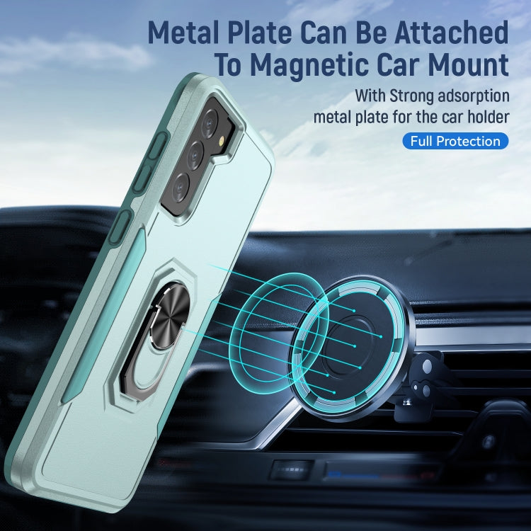 For Samsung Galay S21 5G Pioneer Armor Heavy Duty PC + TPU Shockproof Case with Holder
