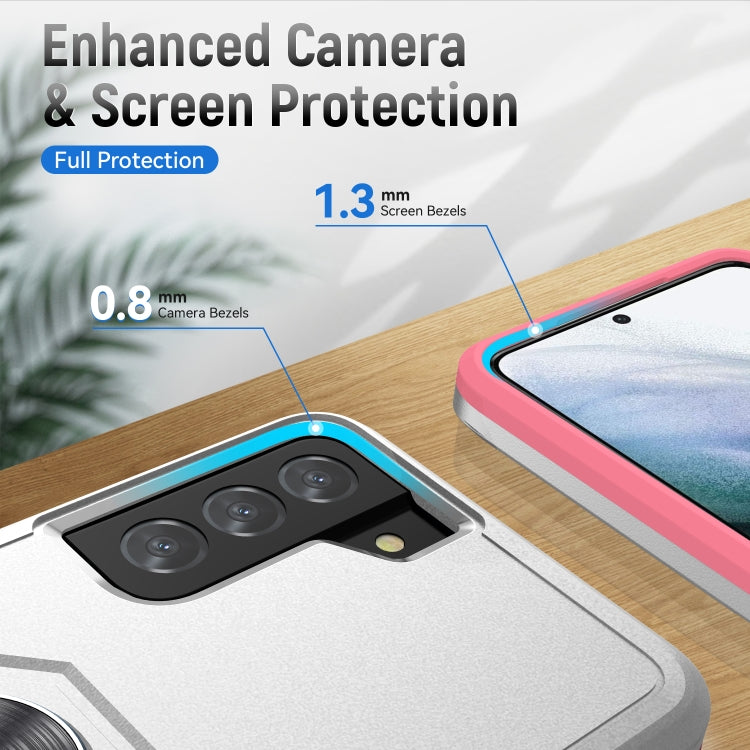 For Samsung Galay S21+ 5G Pioneer Armor Heavy Duty PC + TPU Shockproof Case with Holder