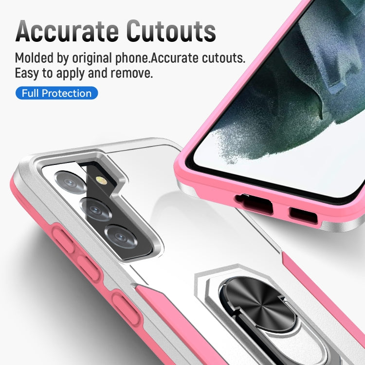 For Samsung Galay S21+ 5G Pioneer Armor Heavy Duty PC + TPU Shockproof Case with Holder