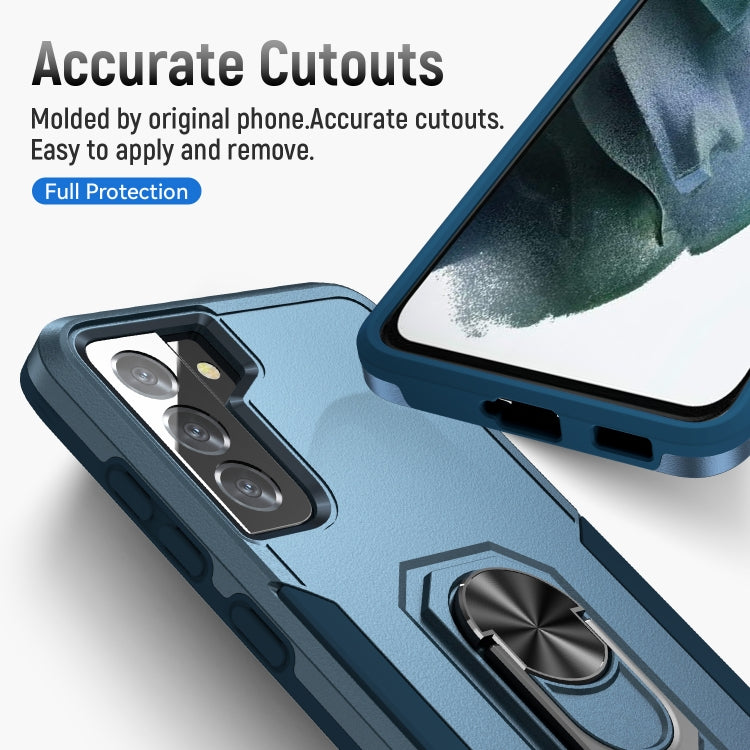 For Samsung Galay S21+ 5G Pioneer Armor Heavy Duty PC + TPU Shockproof Case with Holder