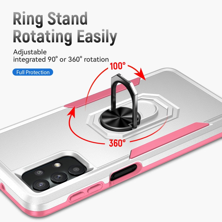 For Samsung Galay A32 5G Pioneer Armor Heavy Duty PC + TPU Shockproof Case with Holder