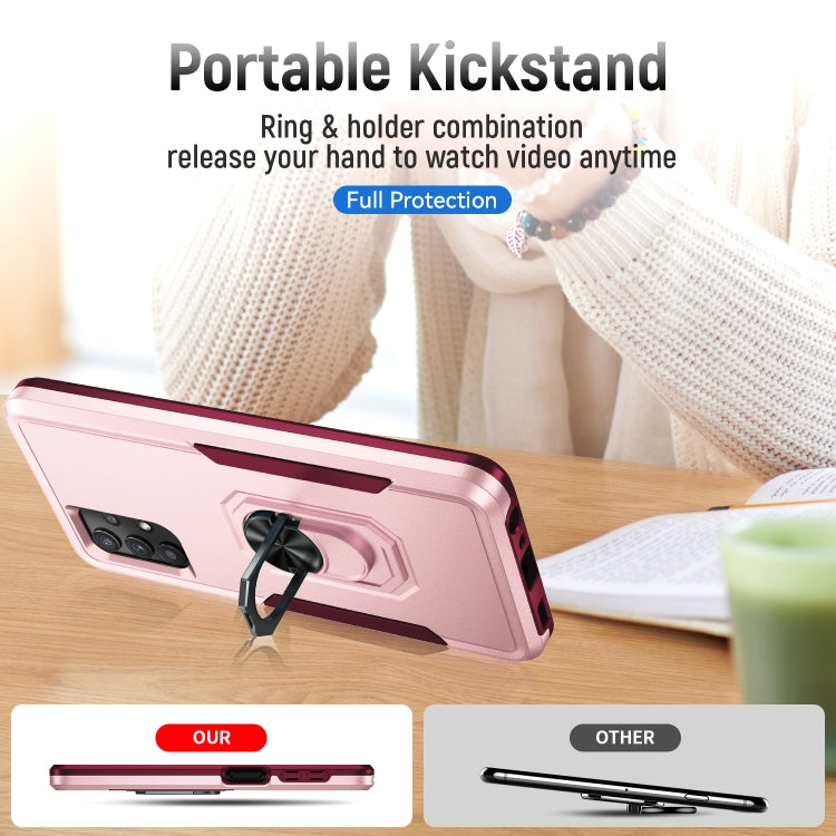 For Samsung Galay A32 5G Pioneer Armor Heavy Duty PC + TPU Shockproof Case with Holder
