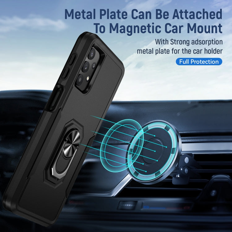 For Samsung Galay A32 5G Pioneer Armor Heavy Duty PC + TPU Shockproof Case with Holder