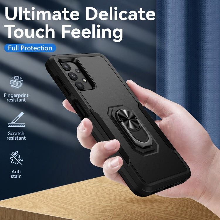For Samsung Galay A32 5G Pioneer Armor Heavy Duty PC + TPU Shockproof Case with Holder