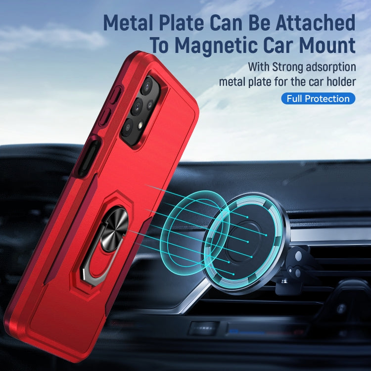 For Samsung Galay A32 5G Pioneer Armor Heavy Duty PC + TPU Shockproof Case with Holder