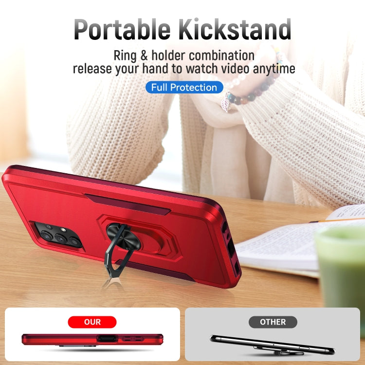 For Samsung Galay A32 5G Pioneer Armor Heavy Duty PC + TPU Shockproof Case with Holder