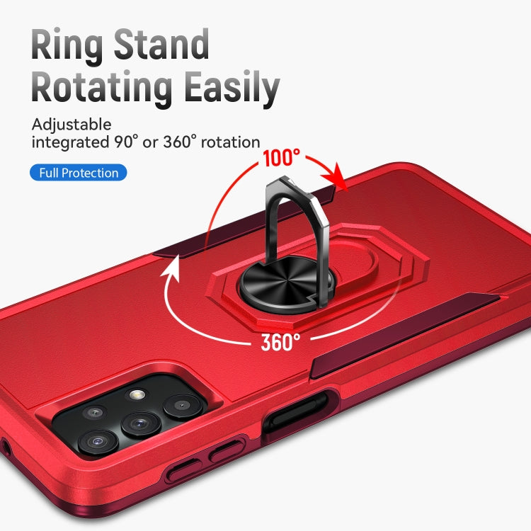 For Samsung Galay A32 5G Pioneer Armor Heavy Duty PC + TPU Shockproof Case with Holder