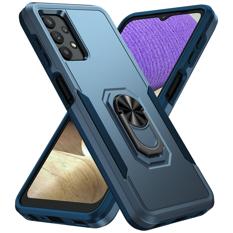 For Samsung Galay A32 5G Pioneer Armor Heavy Duty PC + TPU Shockproof Case with Holder