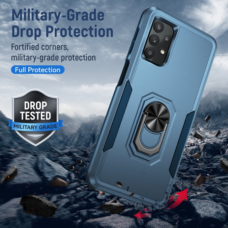 For Samsung Galay A32 5G Pioneer Armor Heavy Duty PC + TPU Shockproof Case with Holder