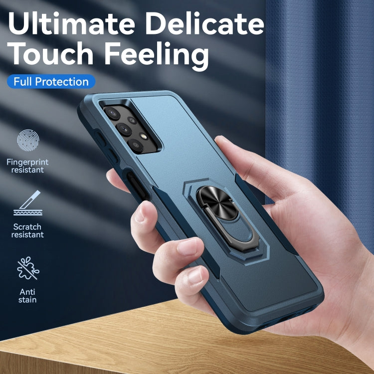 For Samsung Galay A32 5G Pioneer Armor Heavy Duty PC + TPU Shockproof Case with Holder