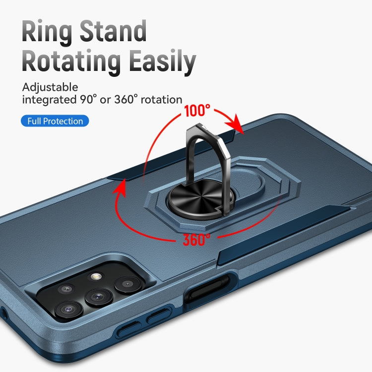 For Samsung Galay A32 5G Pioneer Armor Heavy Duty PC + TPU Shockproof Case with Holder
