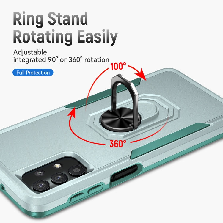 For Samsung Galay A32 5G Pioneer Armor Heavy Duty PC + TPU Shockproof Case with Holder