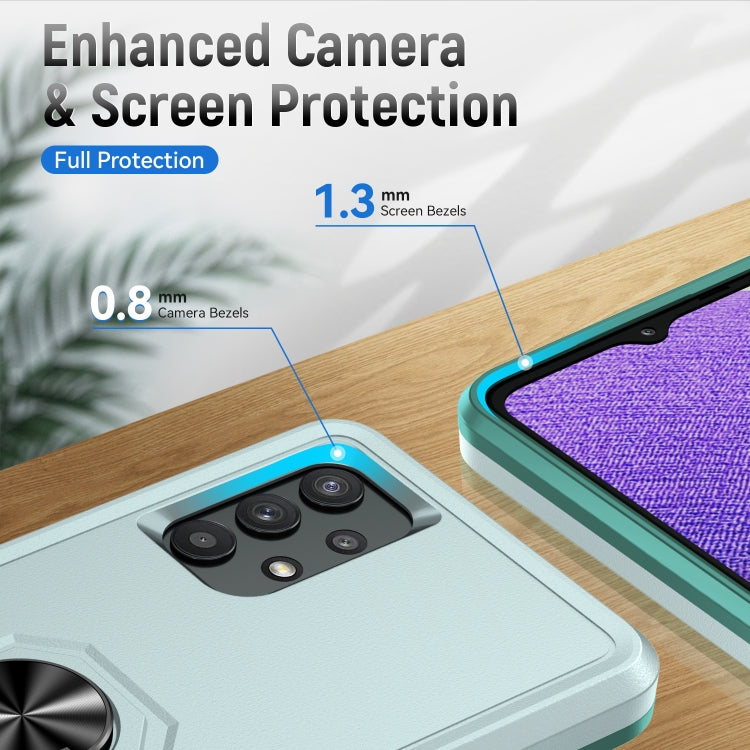 For Samsung Galay A32 5G Pioneer Armor Heavy Duty PC + TPU Shockproof Case with Holder