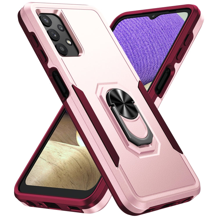 For Samsung Galay A32 4G Pioneer Armor Heavy Duty PC + TPU Shockproof Case with Holder