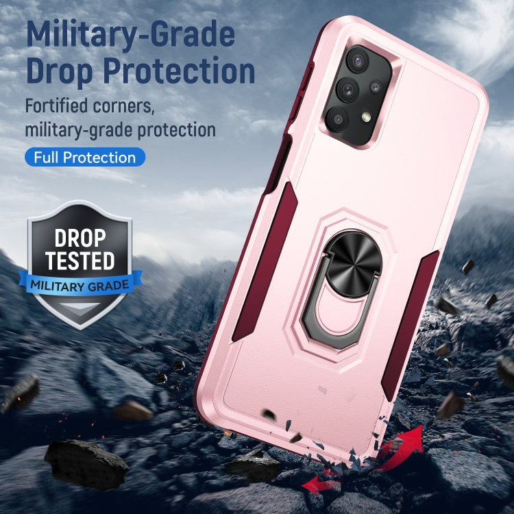 For Samsung Galay A32 4G Pioneer Armor Heavy Duty PC + TPU Shockproof Case with Holder