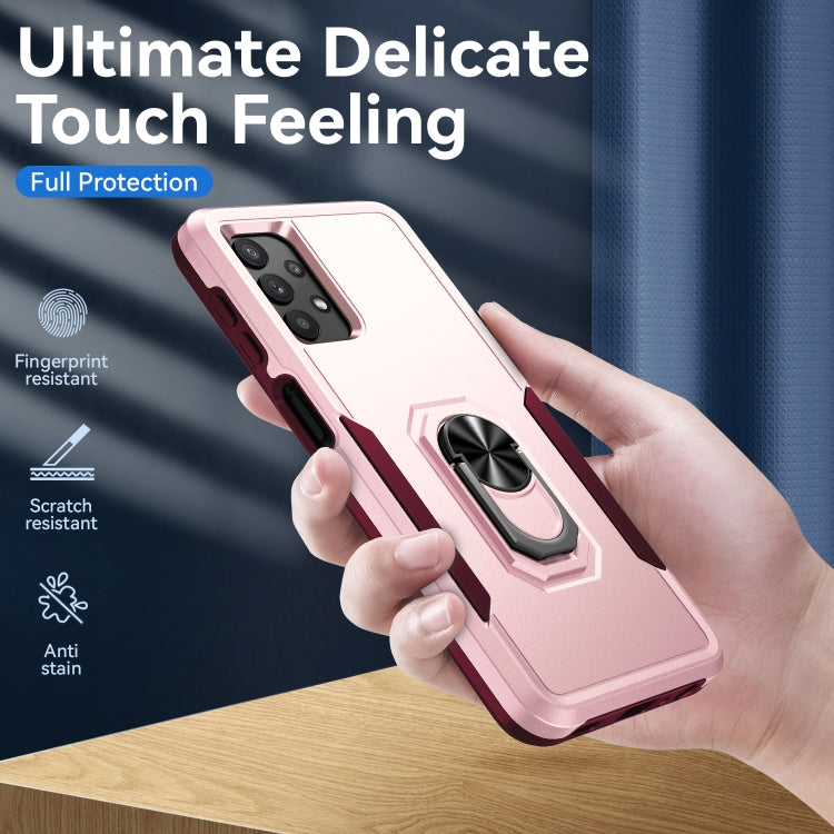 For Samsung Galay A32 4G Pioneer Armor Heavy Duty PC + TPU Shockproof Case with Holder