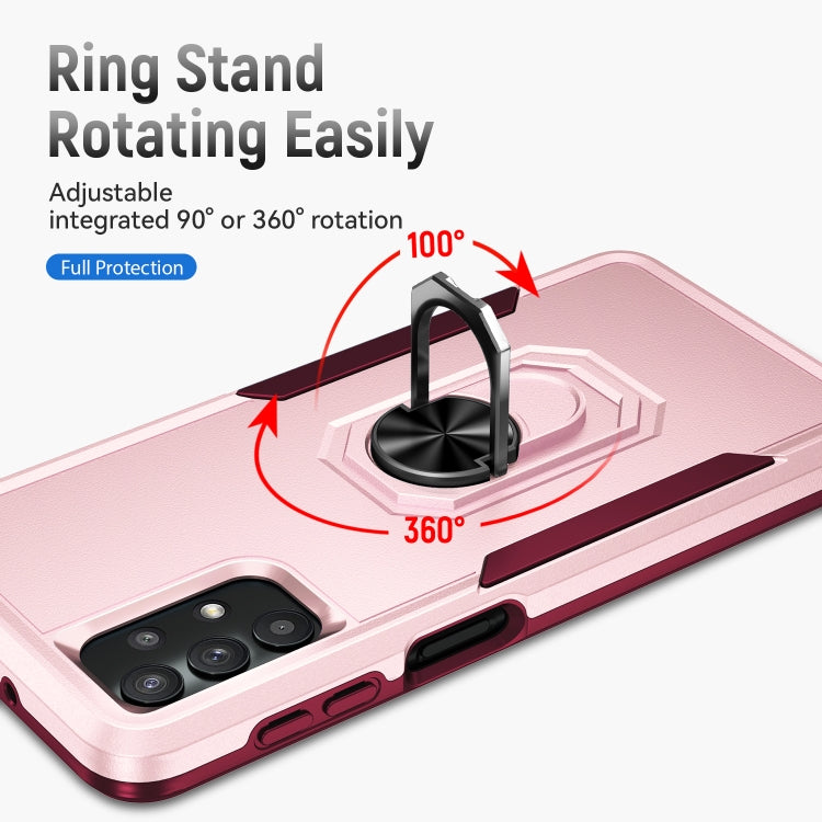 For Samsung Galay A32 4G Pioneer Armor Heavy Duty PC + TPU Shockproof Case with Holder