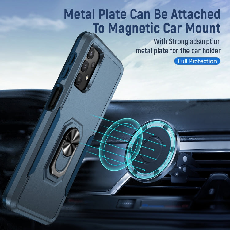 For Samsung Galay A32 4G Pioneer Armor Heavy Duty PC + TPU Shockproof Case with Holder
