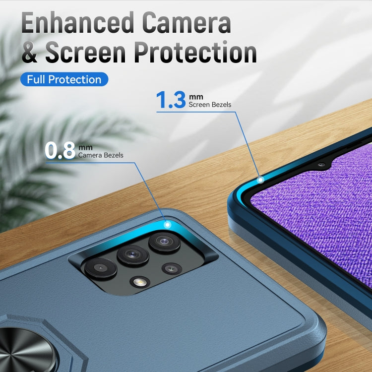 For Samsung Galay A32 4G Pioneer Armor Heavy Duty PC + TPU Shockproof Case with Holder