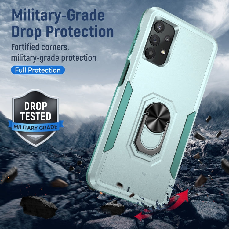 For Samsung Galay A32 4G Pioneer Armor Heavy Duty PC + TPU Shockproof Case with Holder