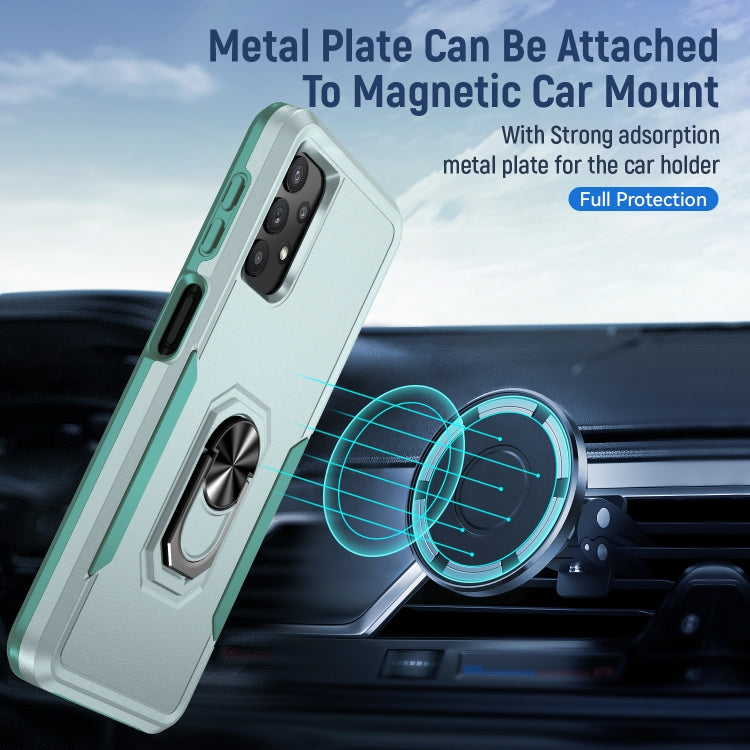 For Samsung Galay A32 4G Pioneer Armor Heavy Duty PC + TPU Shockproof Case with Holder