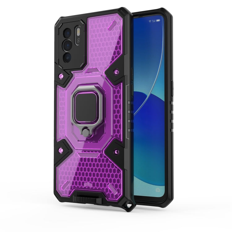 For OPPO Reno 6Z Space PC + TPU Ring Holder Protective Case