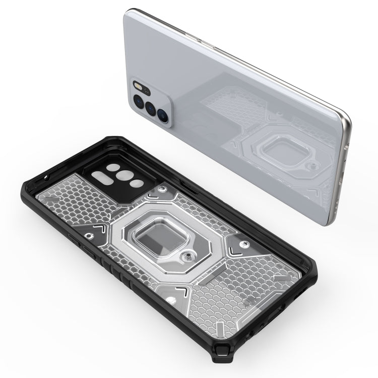 For OPPO Reno 6Z Space PC + TPU Ring Holder Protective Case