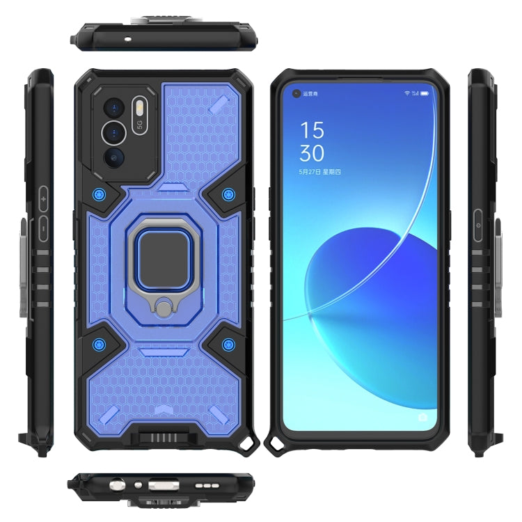 For OPPO Reno 6Z Space PC + TPU Ring Holder Protective Case