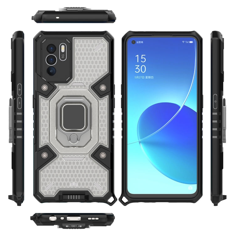 For OPPO Reno 6Z Space PC + TPU Ring Holder Protective Case