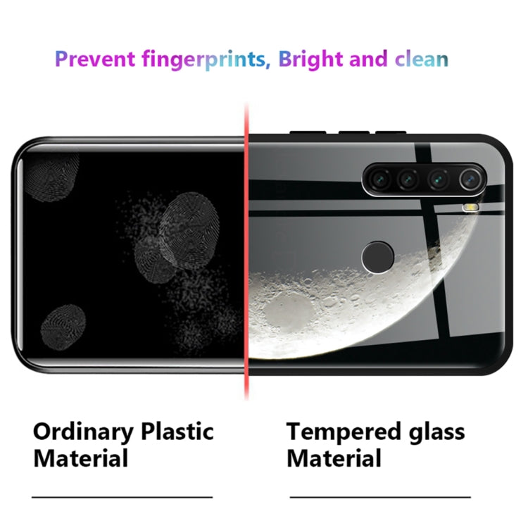 For iPhone 13 Abstract Marble Pattern Glass Protective Case