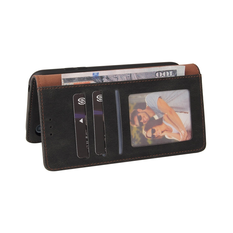 For Samsung Galaxy A01 EU Version Simple Suction Closure Horizontal Flip Leather Case with Holder & Card Slot & Wallet