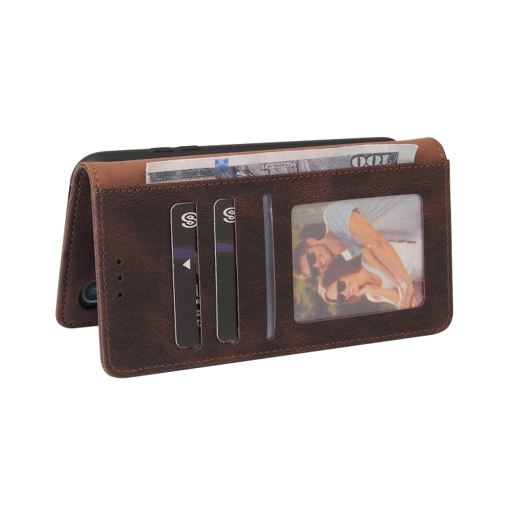 For Samsung Galaxy A01 EU Version Simple Suction Closure Horizontal Flip Leather Case with Holder & Card Slot & Wallet