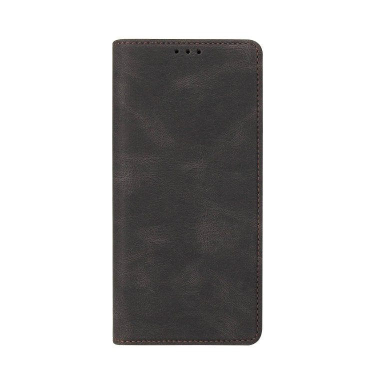 For Samsung Galaxy A02 Simple Suction Closure Horizontal Flip Leather Case with Holder & Card Slot & Wallet