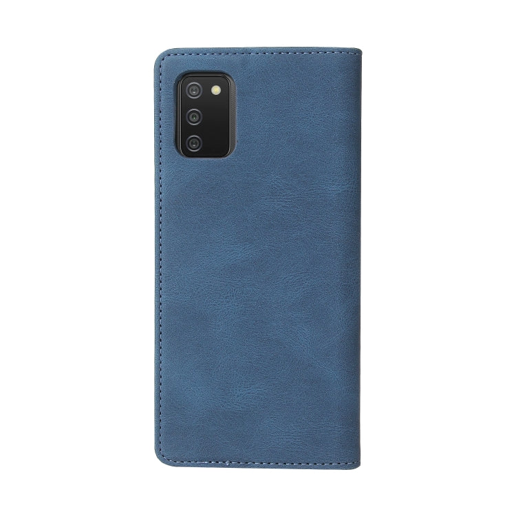 For Samsung Galaxy A02s Simple Suction Closure Horizontal Flip Leather Case with Holder & Card Slot & Wallet