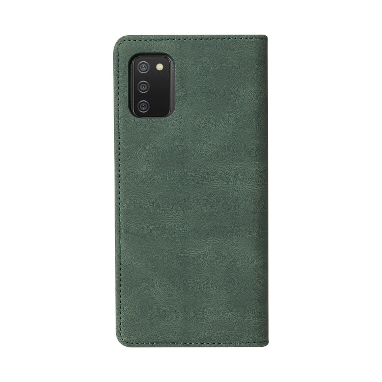 For Samsung Galaxy A02s Simple Suction Closure Horizontal Flip Leather Case with Holder & Card Slot & Wallet