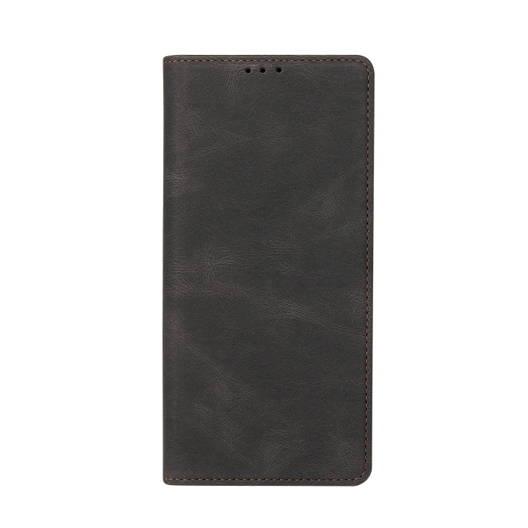 For Samsung Galaxy A11 EU Version Simple Suction Closure Horizontal Flip Leather Case with Holder & Card Slot & Wallet