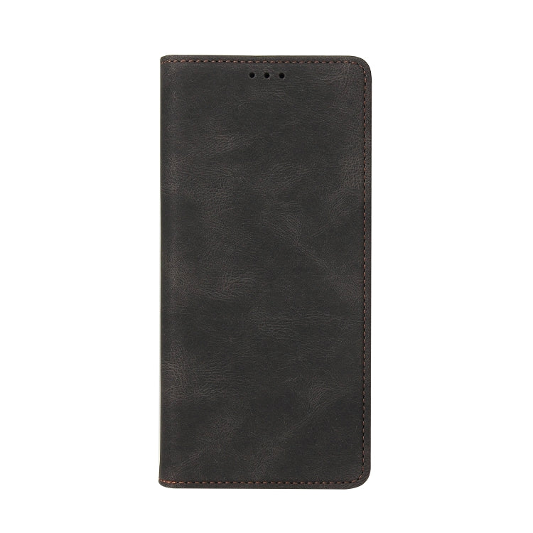 For Samsung Galaxy A12 Simple Suction Closure Horizontal Flip Leather Case with Holder & Card Slot & Wallet