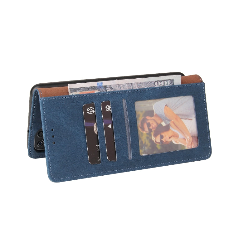 For Samsung Galaxy A12 Simple Suction Closure Horizontal Flip Leather Case with Holder & Card Slot & Wallet