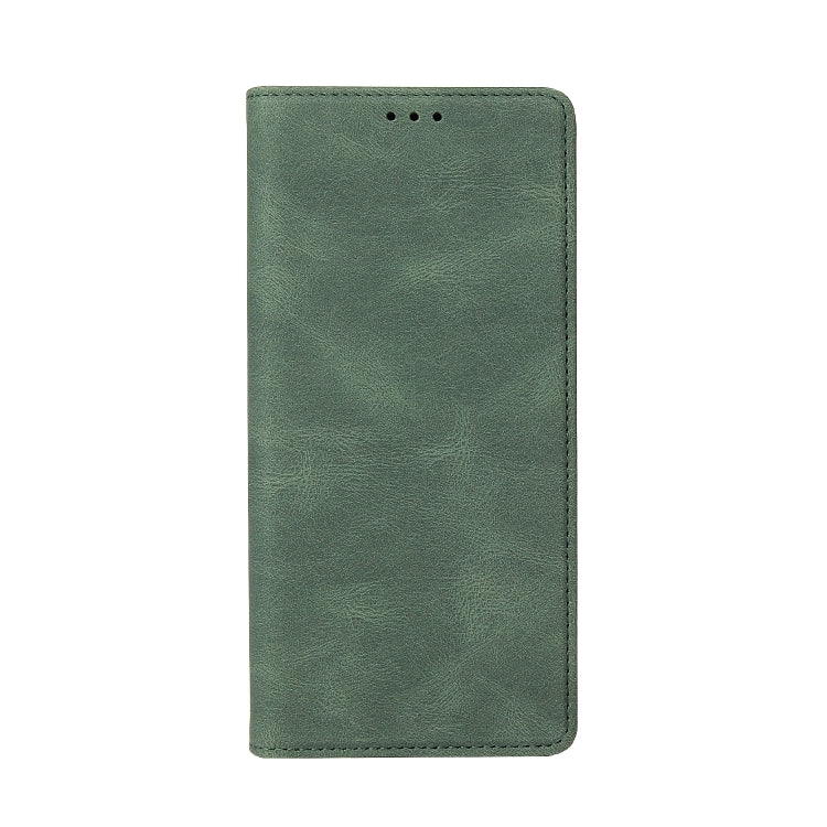 For Samsung Galaxy A12 Simple Suction Closure Horizontal Flip Leather Case with Holder & Card Slot & Wallet